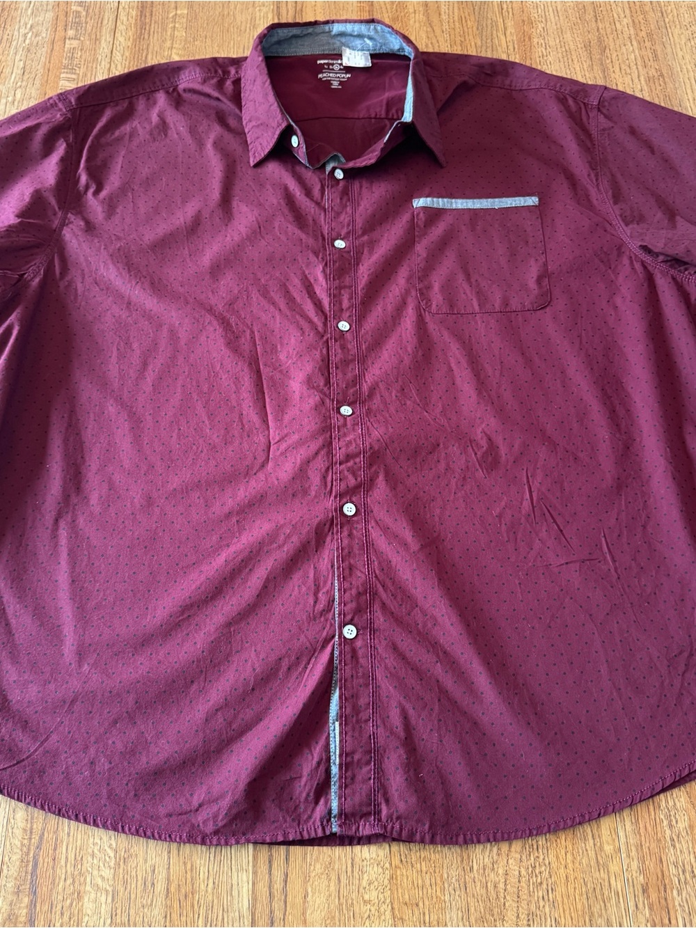 NWT Men’s Paper Denim & Cloth Big & Tall short-sleeve button-down, size 3X